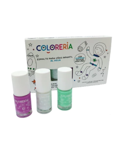 Set De Esmaltes X3 + Tatuajes Lavables Infantil - comprar online