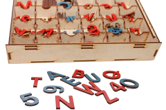 Letras Abecedario Alfabeto Montessori Imprenta Mayuscula Nro