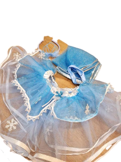 Imagen de Disfraz Princesas Tutu Corona Cenicienta Frozen Aurora Blancanieves Bella Durmiente