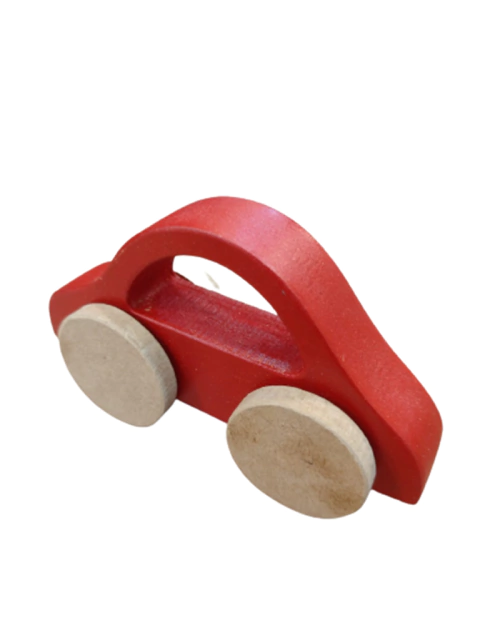 Auto Autito De Madera Artesanal Varios Colores 10x3cm Chk