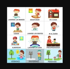 Agenda Visual Diaria Magnetico Iman Material Tea Autismo Vp - Accesibble