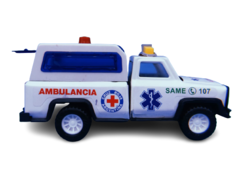 Camioneta Pick Up Ambulancia De Metal Jm