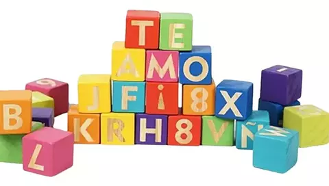 Cubos Bloques De Madera Letras Abecedario Numeros Dn - comprar online