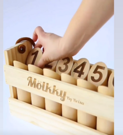 Molkky Juego Tipo Bolos O Tejo De Madera Para Jugar En El Jardin Playa en internet