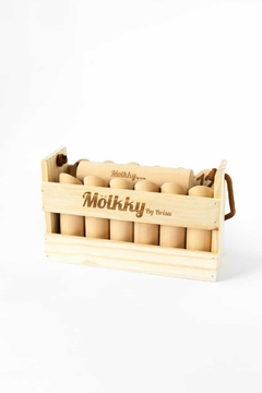 Molkky Juego Tipo Bolos O Tejo De Madera Para Jugar En El Jardin Playa
