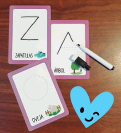 Juego De Cartas Empiezo A Escribir Imprenta + Fibron - comprar online