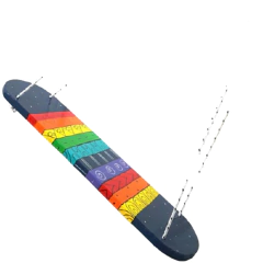 Hamaca Skate De Madera Artesanal Barnizado