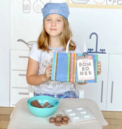 Cocina Kit Bombones - Bolsa Receta Delantal Moldes - comprar online