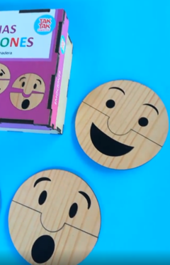 Rompecabezas Emociones Caritas 12 Piezas Para Combinar Tk - comprar online