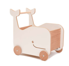 Carro De Arrastre Juguetero Ballena Madera Infantil