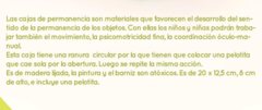 Caja De Permanencia Montessori Encastre Madera - comprar online