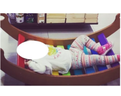 Hamaca Balancin Arco Iris Madera Juego Waldorf Montessori Mk en internet