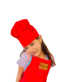Delantal Cocina Con Gorro Niños Infantil Varios Colores - comprar online