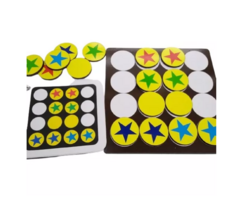 Ficha Estrellada Estimulacion Orden Color Motricidad Fina Didactico