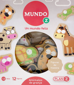 Figuras Animales De Granja Madera X12 Pz en internet