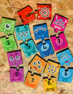 Encastre Numeros Y Colores Asociaciones Didactico Kv - comprar online