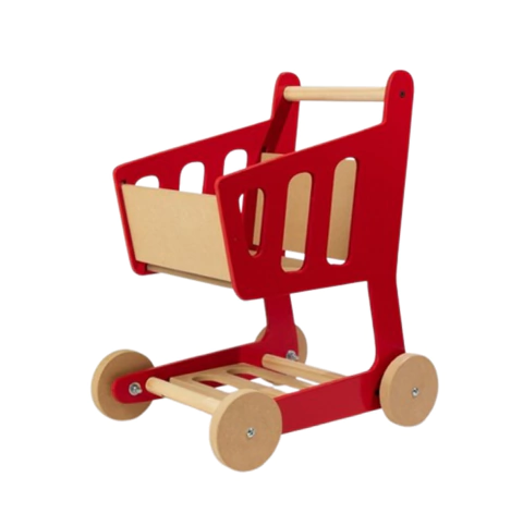 Carro Carrito De Compras Changuito Supermercado Madera Krm