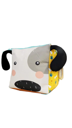 Cubo Didactico Sensorial Xl Sonajero Motricidad Fina 20x20cm - comprar online