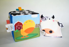 Cubo Multiactividades Espejo Chifle Cascabel Cierre Cintas - Accesibble