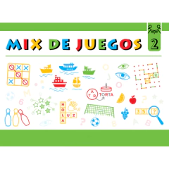 Libro Didactico Mix Juegos 2 BATALLA NAVAL TUTTI FRUTI TATET Atir