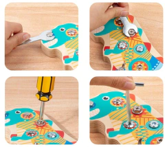 Mecano Dinosaurio Juego Para Armar Motricidad Fina en internet