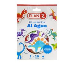 Dinos Dinosaurios Al Agua Para Jugar En La Bañera Con Bolsa 20 Piezas
