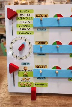 Tablero De Logros Mis Rutinas Diarias Terapeutico Madera - comprar online