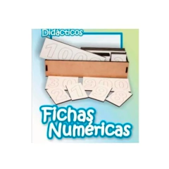Fichas Numericas De Madera Numeros Del 1 Al 9000 Montessori