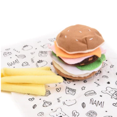 Comida De Tela Hamburguesa Papas Fritas en internet