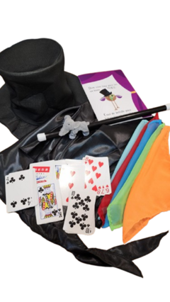 Kit Disfraz Mago Magia Capa Galera Cartas Y Mas Infantil A.v - comprar online