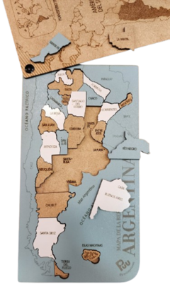 Rompecabezas Mapa Argentina Provincias Nombres Capitales - tienda online
