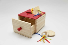 Caja De Permanencia Con Cajon Montessori Encastre Madera - Accesibble