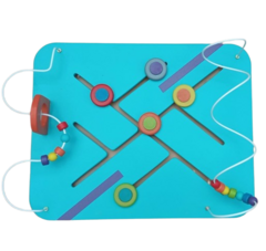 Panel Juego De Pared Buscacaminos Laberinto Prono 2 Vias 50x40cm