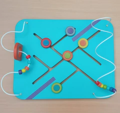 Panel Juego De Pared Buscacaminos Laberinto Prono 2 Vias 50x40cm en internet