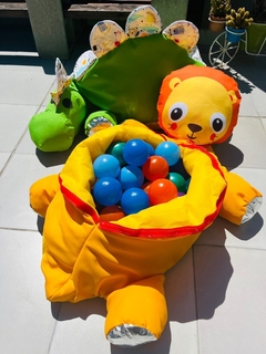 Pelotero + 50 Pelotas Portatil Animales Bolsa Guardado P.c - comprar online