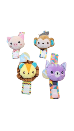 Sonajero Pulsera Bebe Para Pies Y Manos Peluche V. Modelos - comprar online