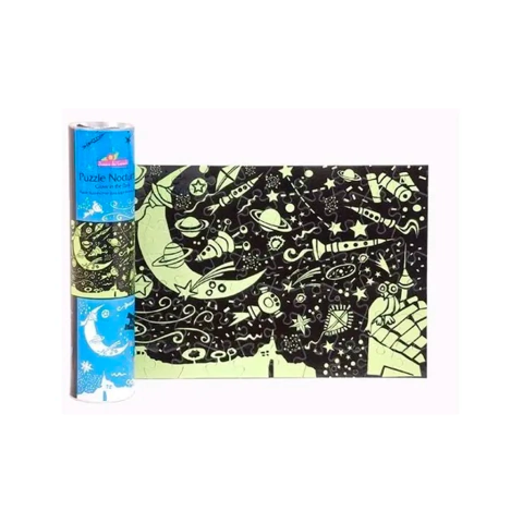 Rompecabezas Nocturno Fluorescente Brilla En La Oscuridad 70 Piezas Noche Espacial Jc