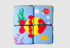 Cubo Rompecabezas Tela 4 Piezas - tienda online
