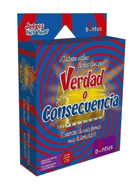 Juego De Mesa Cartas Verdad O Consecuencia Bontus Bln
