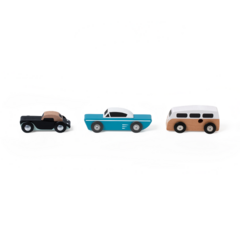 Set Autos Autitos De Madera X3 Cw en internet