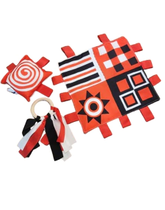 Set Sonajero Cintas Trapito Estimulacion Visual P.c