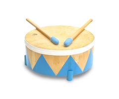 Instrumento Musical Tambor Cuero De Madera Con 2 Palillos