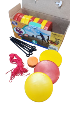 Juego De Tejo Plaza Y Playa Con Estacas Y Cuerda