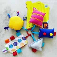 Set Juego Sensorial Texturas Trapito Apego Bebes P.c