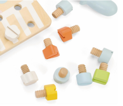Tablero De Madera Tornillos Para Atornillar Motricidad Fina Montessori Cw - comprar online