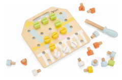 Tablero De Madera Tornillos Para Atornillar Motricidad Fina Montessori Cw en internet