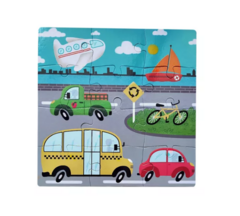 Rompecabezas Transportes Autos 12 Y 8 Piezas Bdp - comprar online