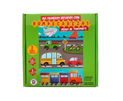Rompecabezas Transportes Autos 12 Y 8 Piezas Bdp