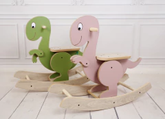 Dinosaurio Mecedor De Madera Hamaca Balancin Bebe Dn - comprar online