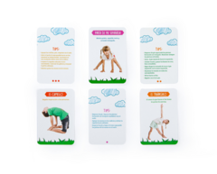 Juego De Yoga Para Niños Y Grandes 30 Ejercicios Yogui Carta - tienda online